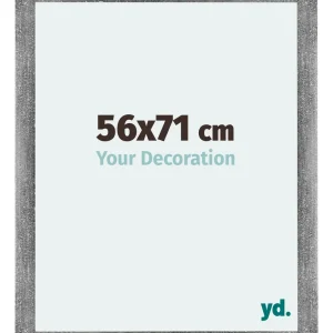 Bilderrahmen 56x71 cm - Grau Gewischt - MDF - Mura
