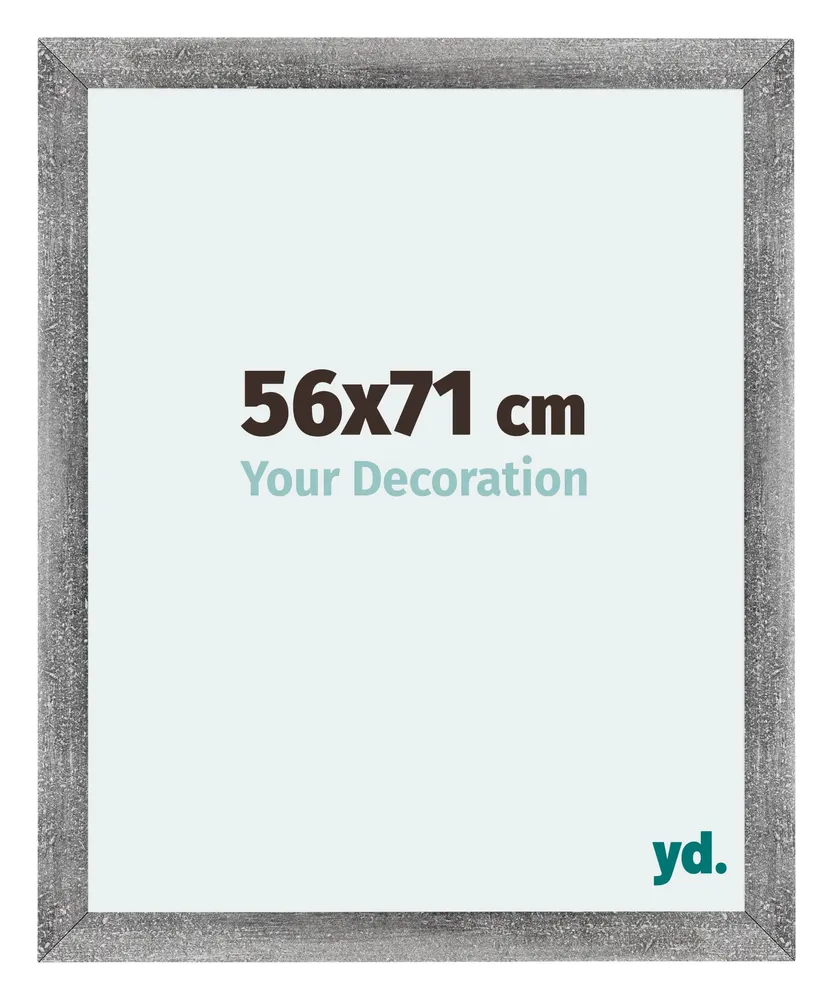 Bilderrahmen 56x71 cm - Grau Gewischt - MDF - Mura