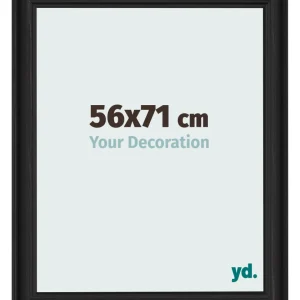 Bilderrahmen 56x71 cm - Schwarz Gemasert - MDF - Lazio