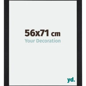 Bilderrahmen 56x71 cm - Schwarz Matt - MDF - Mura