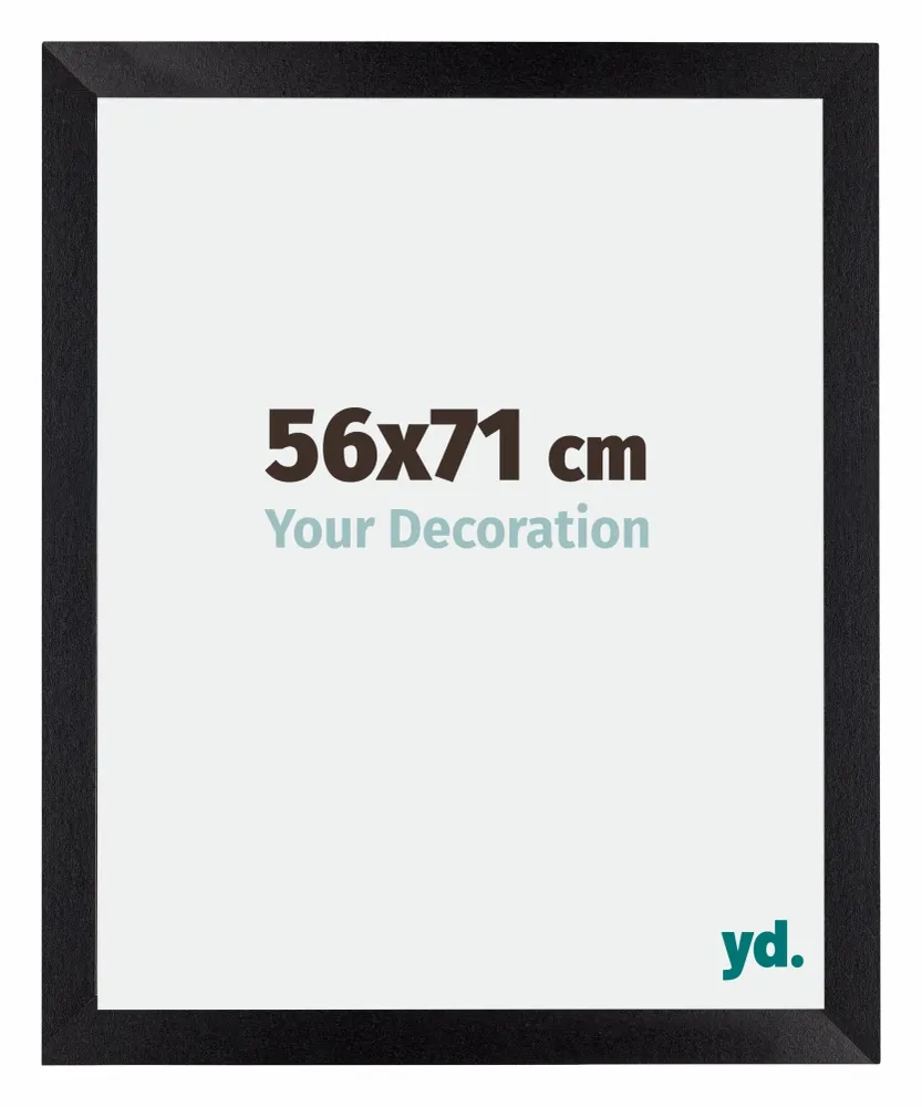 Bilderrahmen 56x71 cm - Schwarz Matt - MDF - Mura