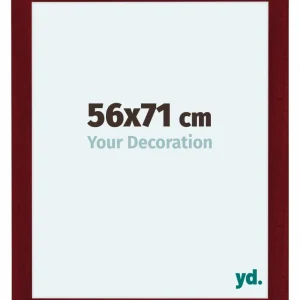 Bilderrahmen 56x71 cm - Weinrot Gewischt - MDF - Como