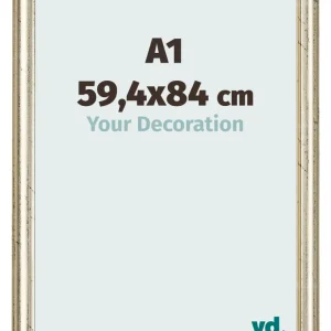 Bilderrahmen A1 - 59,4x84 cm - Metallglanz - MDF - Lazio