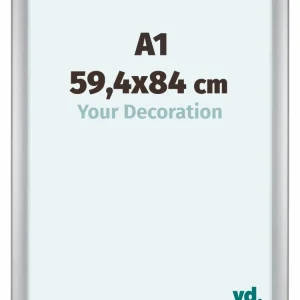 Bilderrahmen A1 - 59,4x84 cm - Silber Matt - MDF - Como