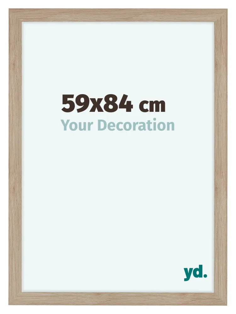 Bilderrahmen 59x84 cm - Eiche Hell - MDF - Como