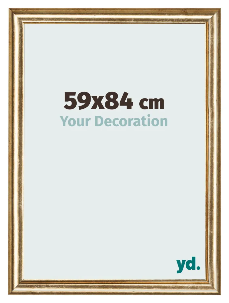 Bilderrahmen 59x84 cm - Gold Antik - MDF - Lazio