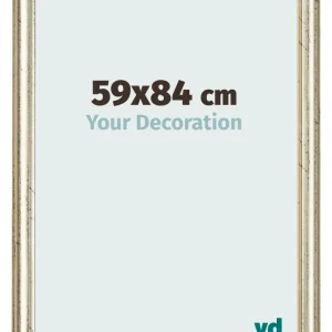 Bilderrahmen 59x84 cm - Metallglanz - MDF - Lazio
