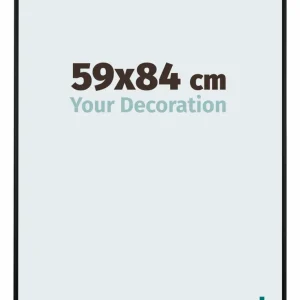 Bilderrahmen 59x84 cm - Schwarz Matt - Aluminium - Kent