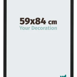Bilderrahmen 59x84 cm - Schwarz Matt - MDF - Catania