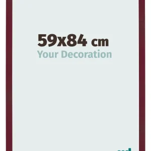Bilderrahmen 59x84 cm - Weinrot Gewischt - MDF - Bologna
