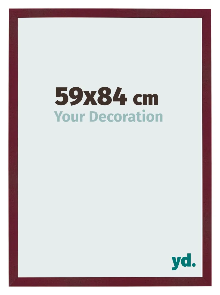 Bilderrahmen 59x84 cm - Weinrot Gewischt - MDF - Bologna