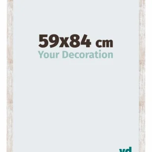 Bilderrahmen 59x84 cm - White Wash - MDF - Catania