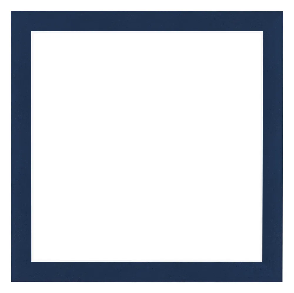 Bilderrahmen 60x60 cm - Dunkelblau Gewischt - MDF - Como