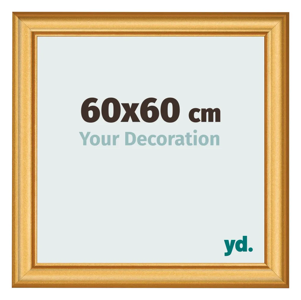 Bilderrahmen 60x60 cm - Gold Matt - MDF - Lazio