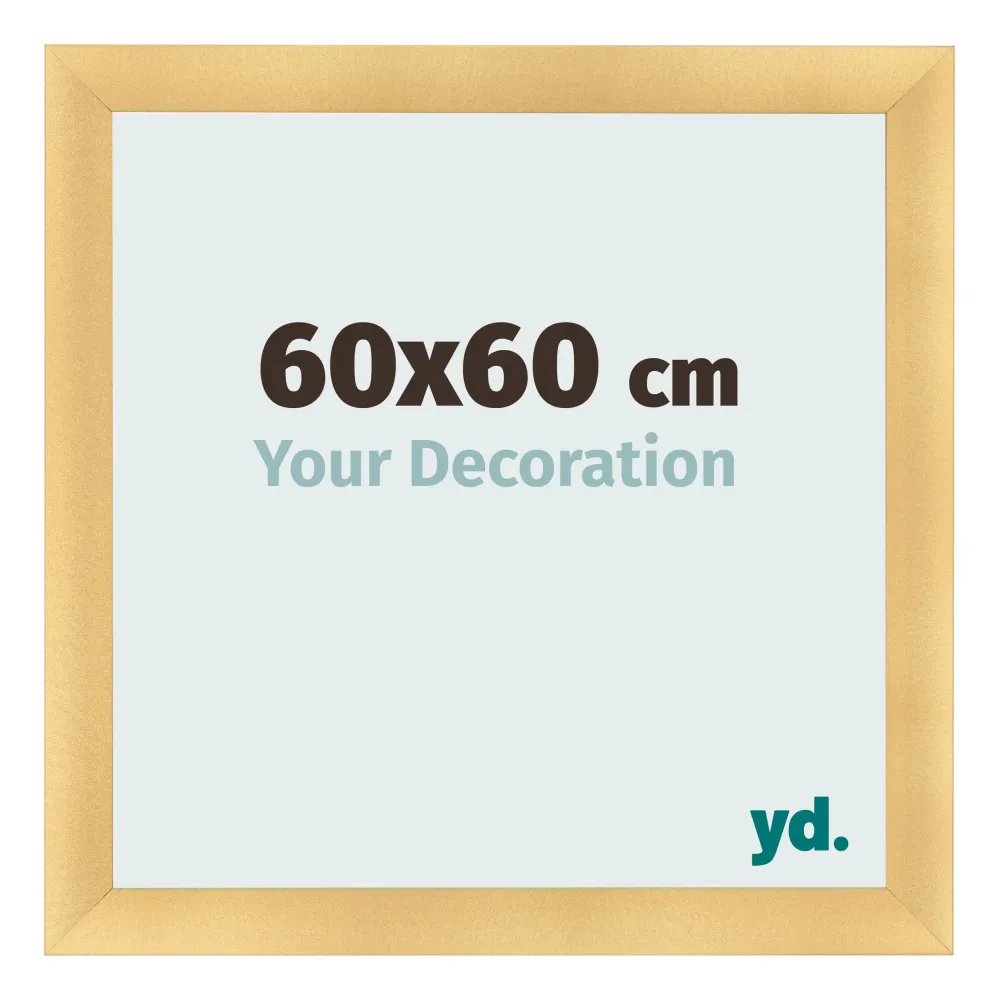 Bilderrahmen 60x60 cm - Gold Matt - MDF - Pisa
