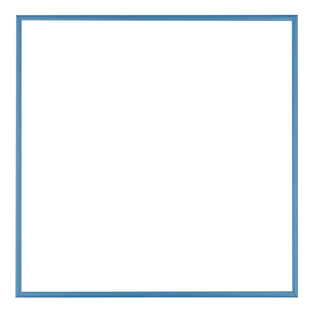 Bilderrahmen 60x60 cm - Stahl Blau - Aluminium - Kent