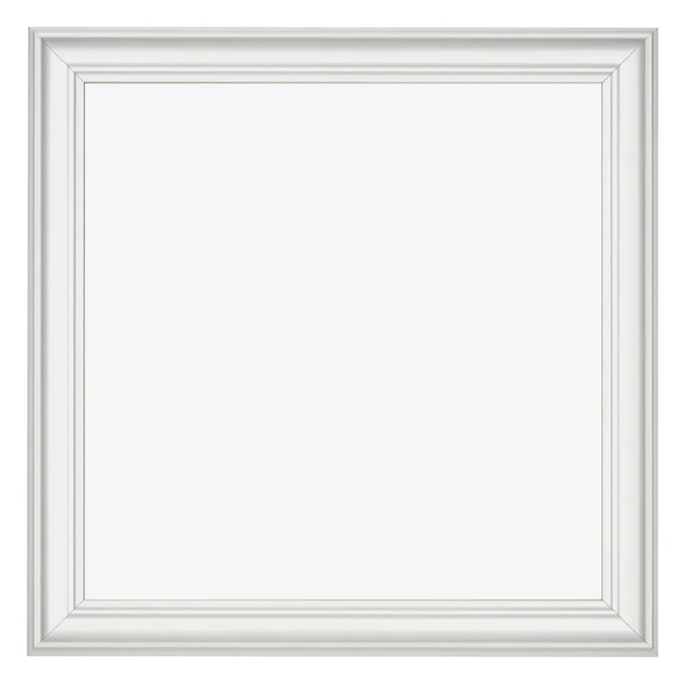 Bilderrahmen 60x60 cm - Weiß Gemasert - MDF - Lazio