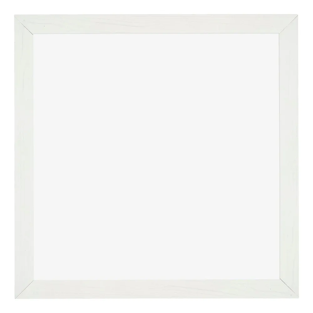 Bilderrahmen 60x60 cm - Weiss Gemasert - MDF - Mura