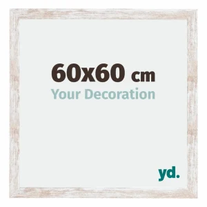 Bilderrahmen 60x60 cm - White Wash - MDF - Catania