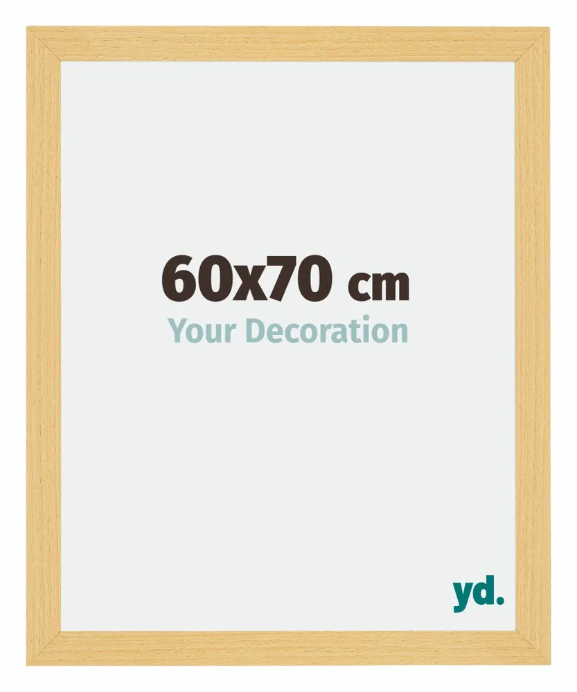 Bilderrahmen 60x70 cm - Buche Dekor - MDF - Mura