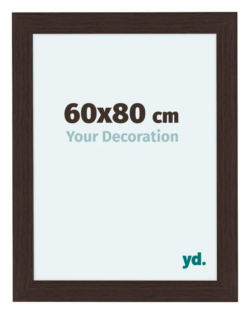 Bilderrahmen 60x80 cm - Eiche Dunkel - MDF - Como