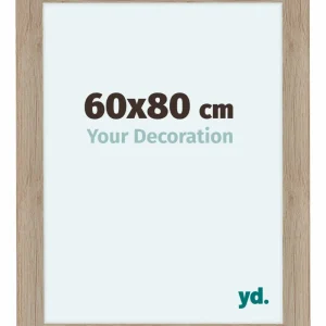 Bilderrahmen 60x80 cm - Eiche Hell - MDF - Como