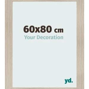 Bilderrahmen 60x80 cm - Eiche Hell - MDF - Pisa