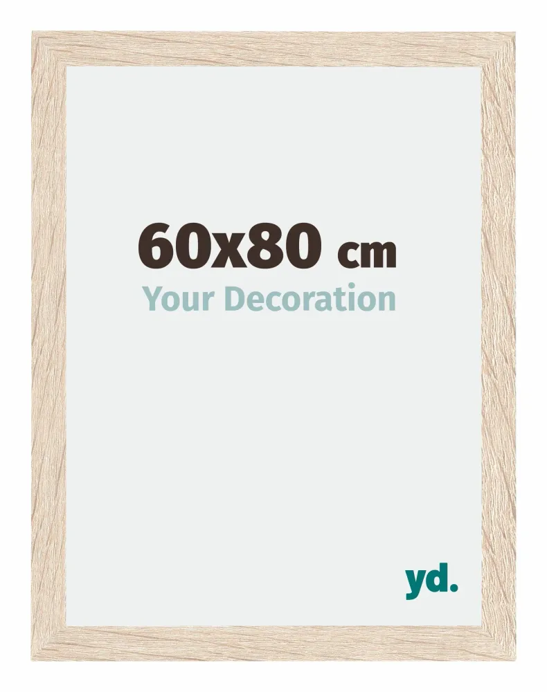 Bilderrahmen 60x80 cm - Eiche - MDF - Catania
