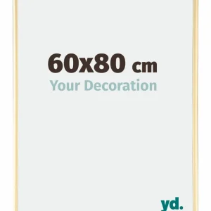 Bilderrahmen 60x80 cm - Gold - Aluminium - Kent