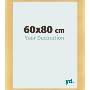 Bilderrahmen 60x80 cm - Gold Matt - MDF - Pisa