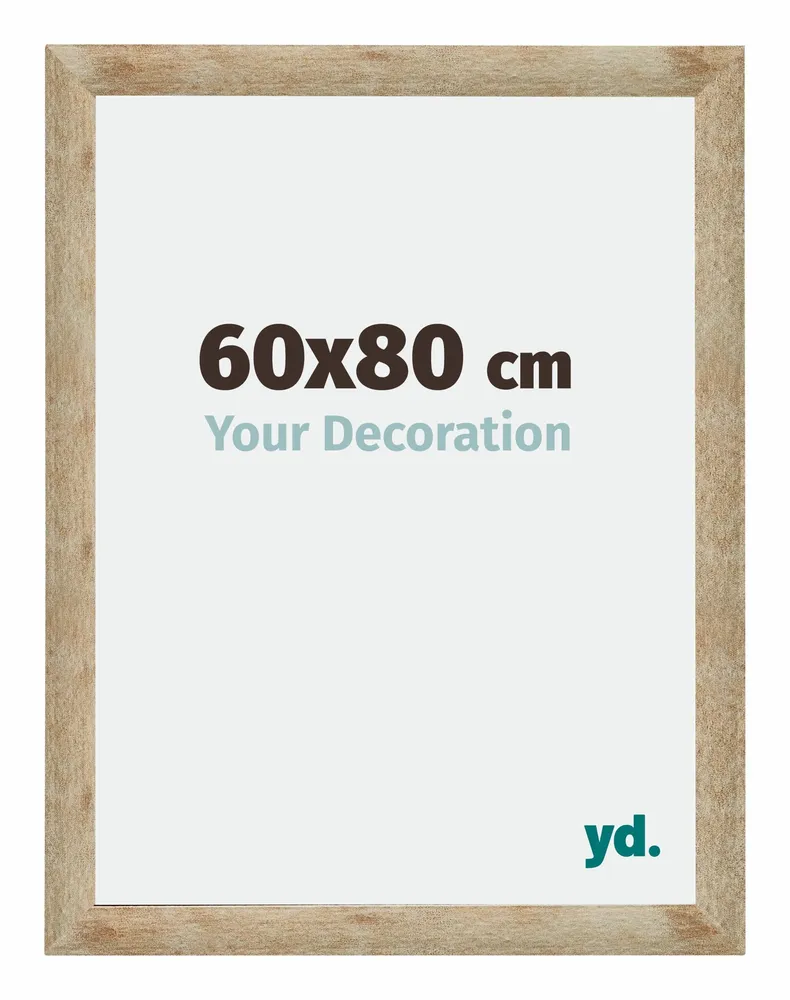 Bilderrahmen 60x80 cm - Gold - MDF - Catania