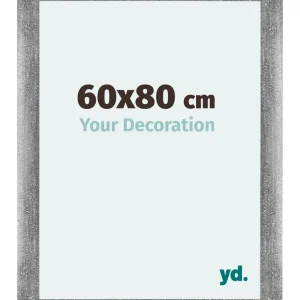 Bilderrahmen 60x80 cm - Grau Gewischt - MDF - Mura