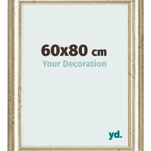 Bilderrahmen 60x80 cm - Metallglanz - MDF - Lazio