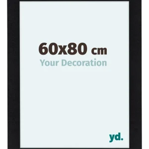 Bilderrahmen 60x80 cm - Schwarz Matt - MDF - Como
