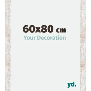 Bilderrahmen 60x80 cm - White Wash - MDF - Catania