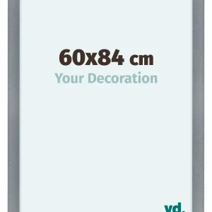 Bilderrahmen 60x84 cm - Aluminium - Gebürstet - MDF - Como