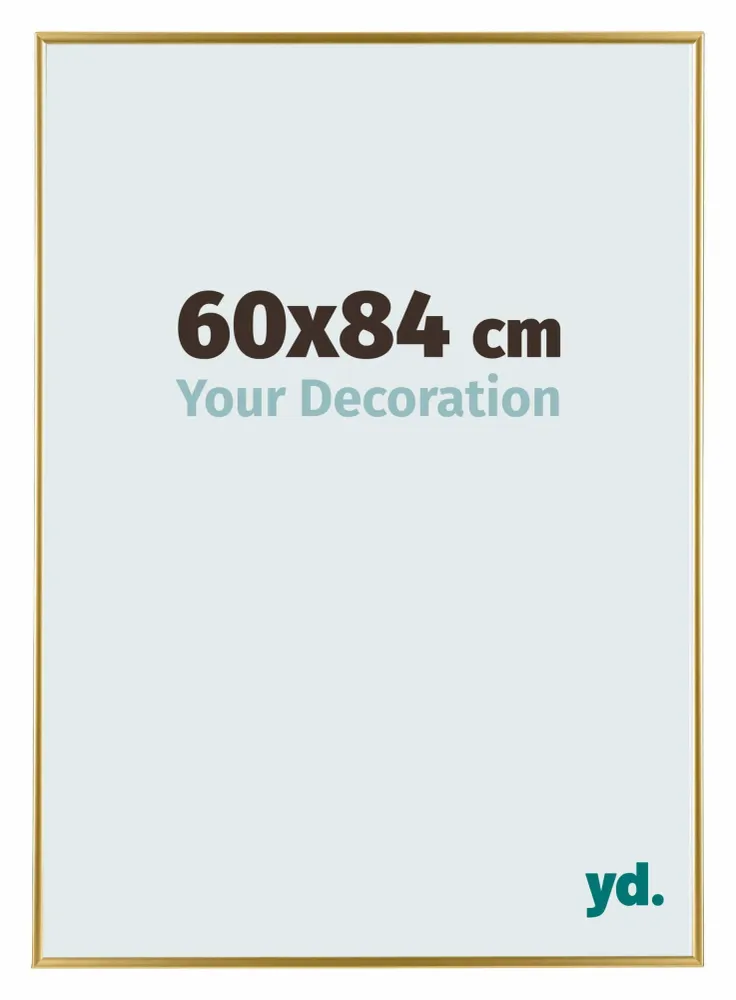Bilderrahmen 60x84 cm - Gold - Kunststoff - Evry