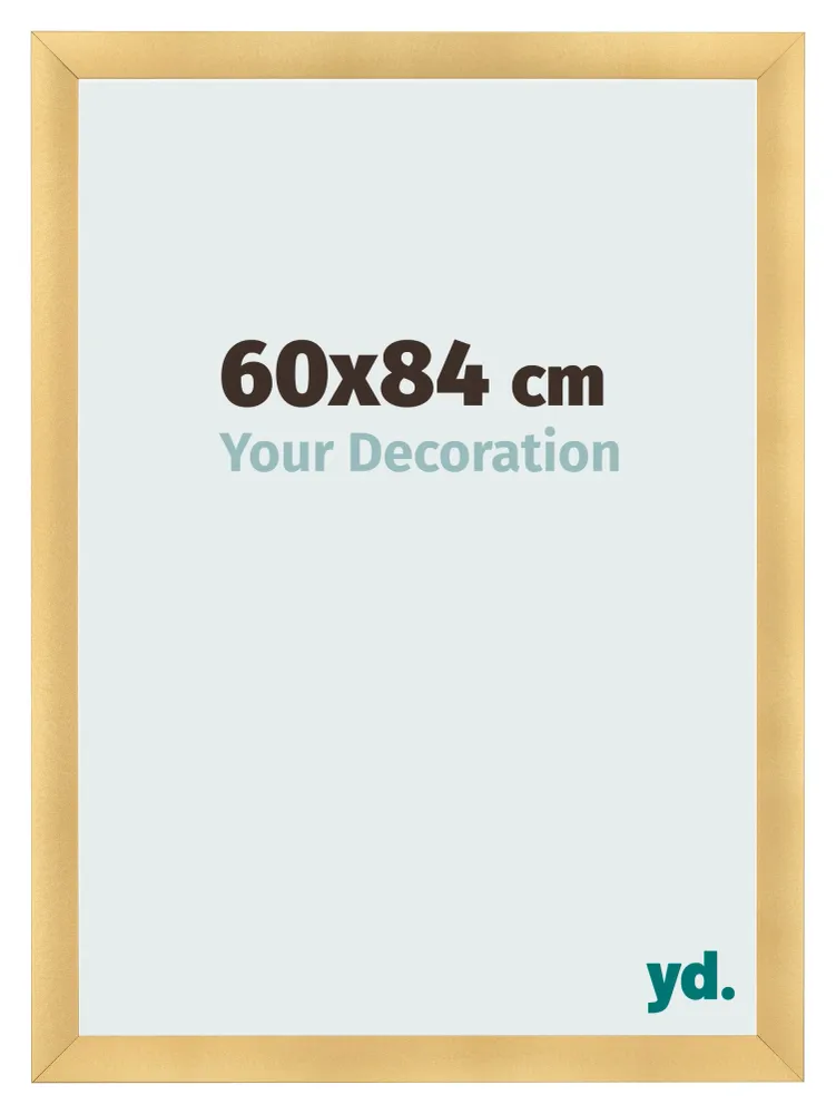 Bilderrahmen 60x84 cm - Gold Matt - MDF - Pisa