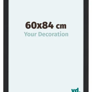 Bilderrahmen 60x84 cm - Schwarz Gemasert - MDF - Como