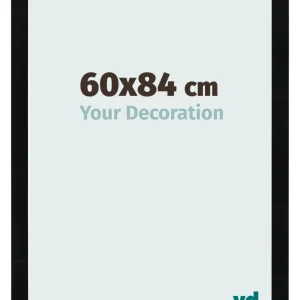 Bilderrahmen 60x84 cm - Schwarz Hochglanz - MDF - Pisa
