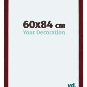 Bilderrahmen 60x84 cm - Weinrot Gewischt - MDF - Mura
