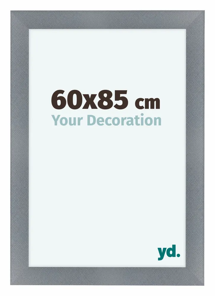 Bilderrahmen 60x85 cm - Aluminium - Gebürstet - MDF - Como