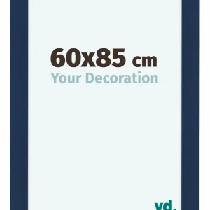 Bilderrahmen 60x85 cm - Dunkelblau Gewischt - MDF - Como