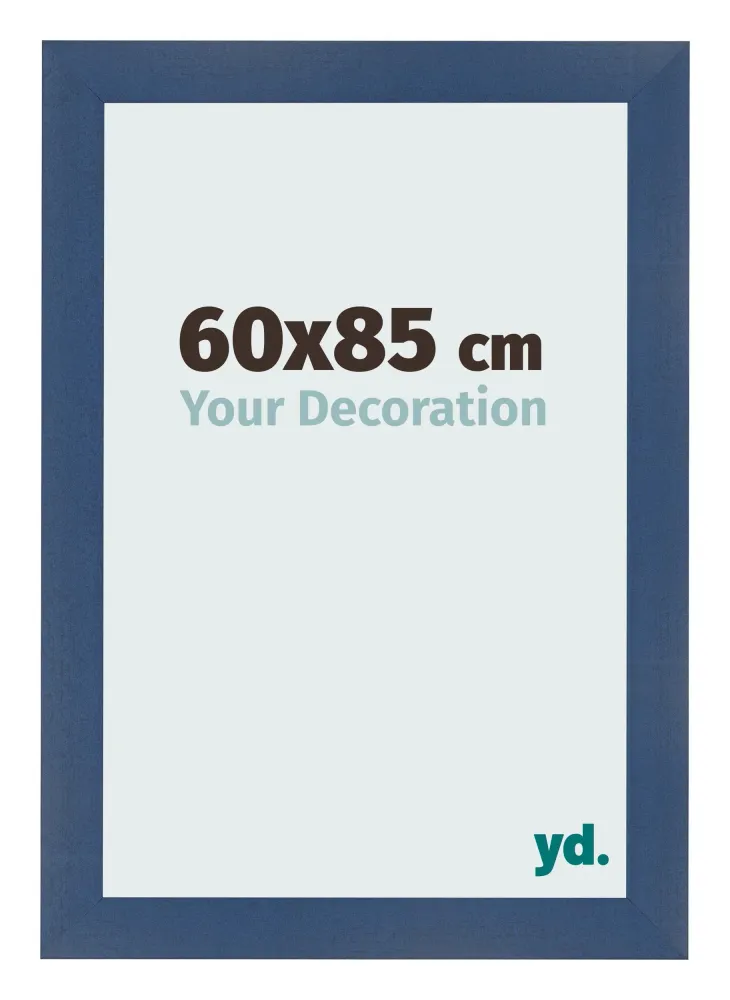 Bilderrahmen 60x85 cm - Dunkelblau Gewischt - MDF - Pisa