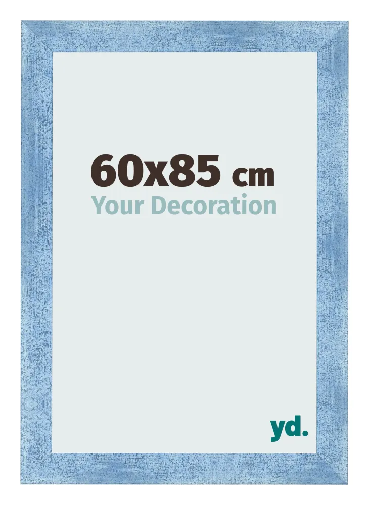 Bilderrahmen 60x85 cm - Hellblau Gewischt - MDF - Pisa