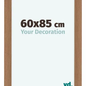 Bilderrahmen 60x85 cm - Nussbaum Hell - MDF - Como