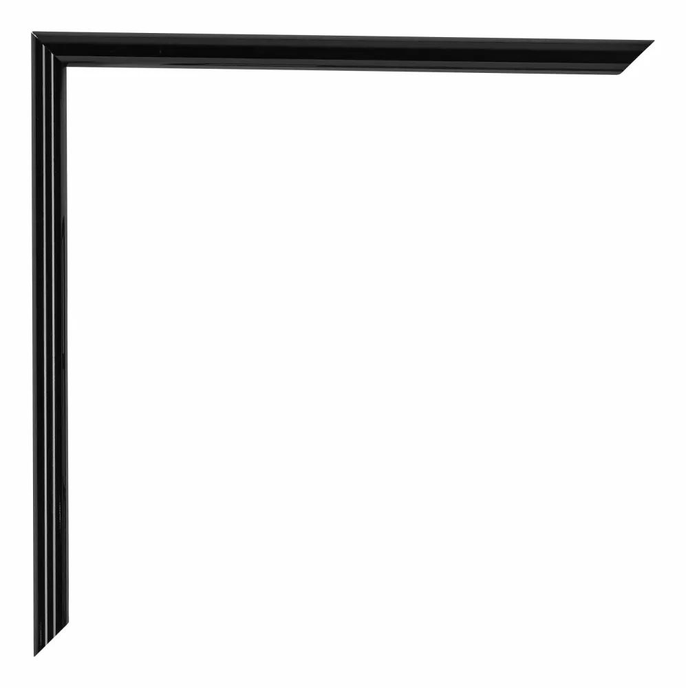 Bilderrahmen 60x85 cm - Schwarz Hochglanz - Kunststoff - Annecy
