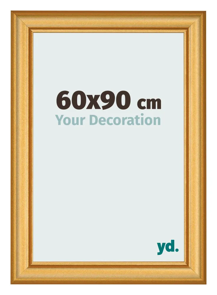Bilderrahmen 60x90 cm - Gold Matt - MDF - Lazio