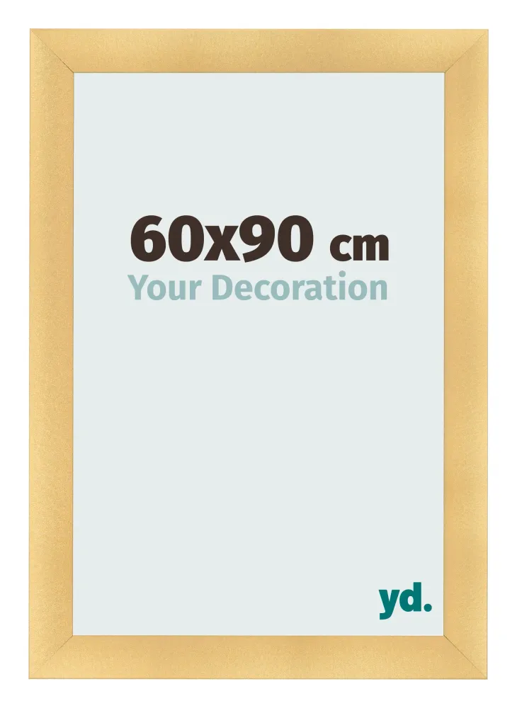 Bilderrahmen 60x90 cm - Gold Matt - MDF - Pisa