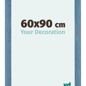Bilderrahmen 60x90 cm - Hellblau Gewischt - MDF - Mura